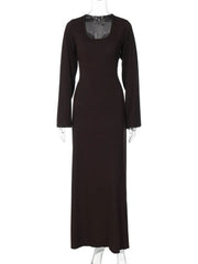 Teonclothingshop Women's Ribbed Maxi Dress