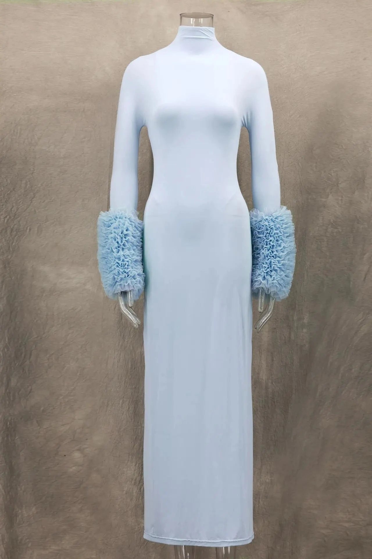 Teonclothingshop Women’s Turtleneck Maxi Dress