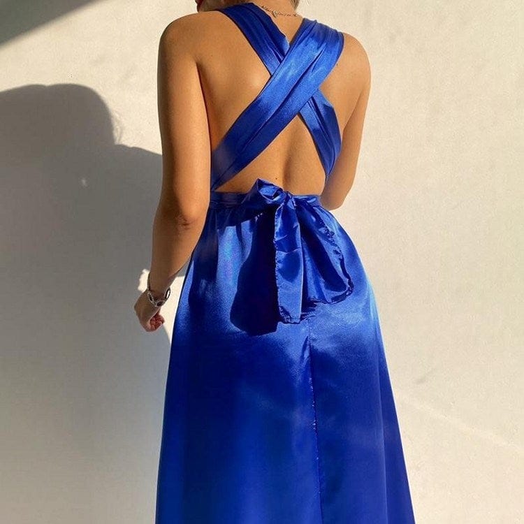 Teonclothingshop Wrap Hips Women Dresses Long Sleeve Female Robe Bodycon Neck