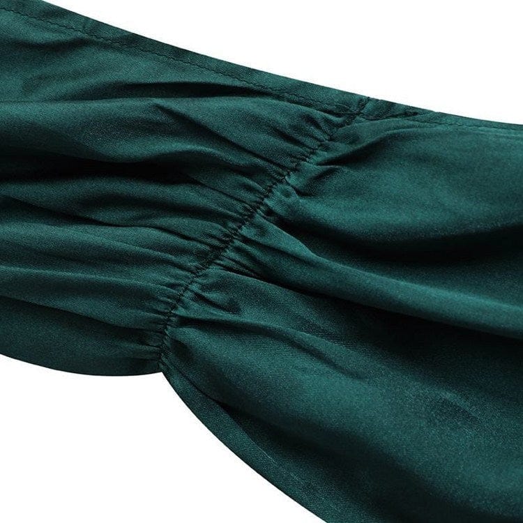 Teonclothingshop Wrap Hips Women Dresses Long Sleeve Female Robe Bodycon Neck