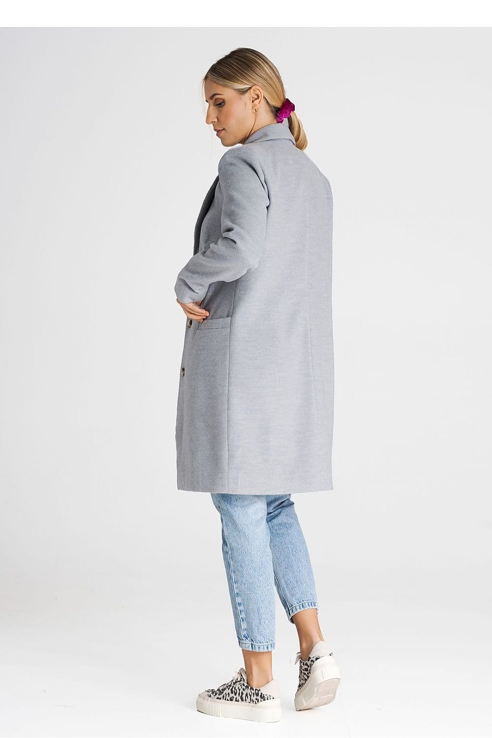 Teon Clothing EU Classic coat with a padded collar