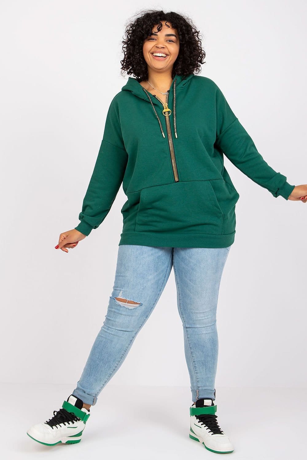 Teon Clothing EU Ladies' long sleeve sweatshirt with a hood