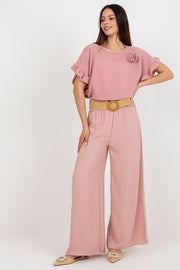 Teon Clothing EU Long trousers with a high waist