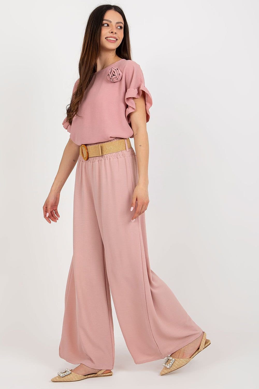 Teon Clothing EU Long trousers with a high waist