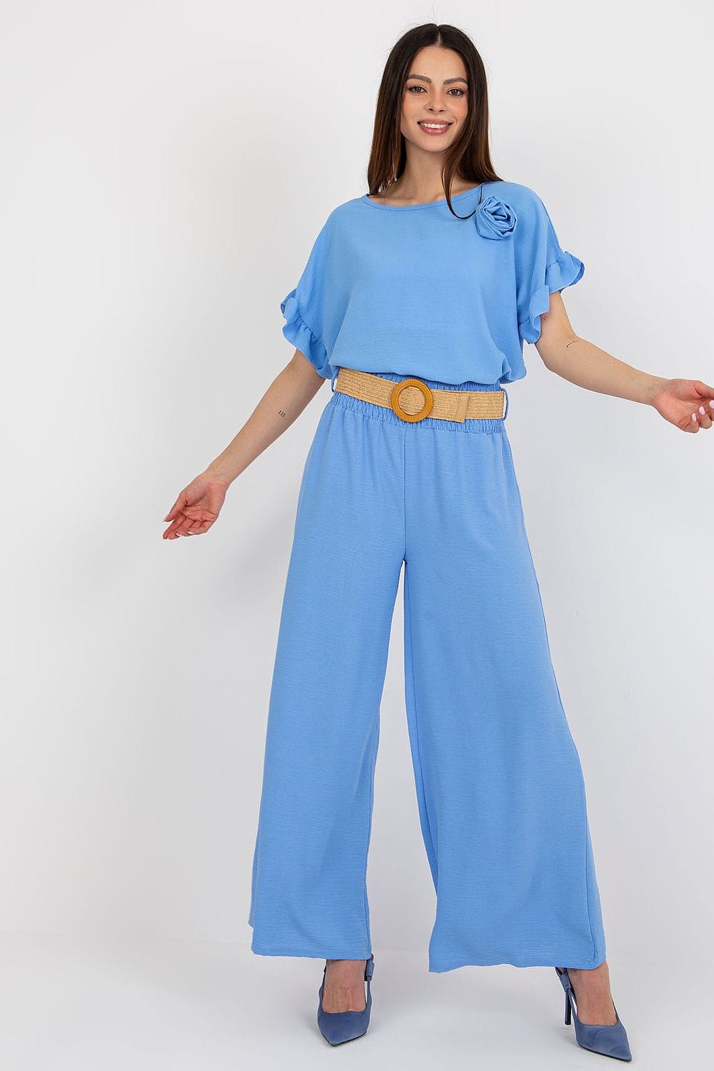 Teon Clothing EU Long trousers with a high waist