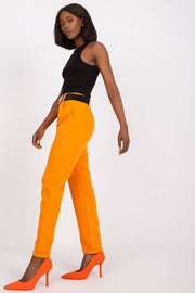 Teon Clothing EU Pants with a high waist and a decorative belt