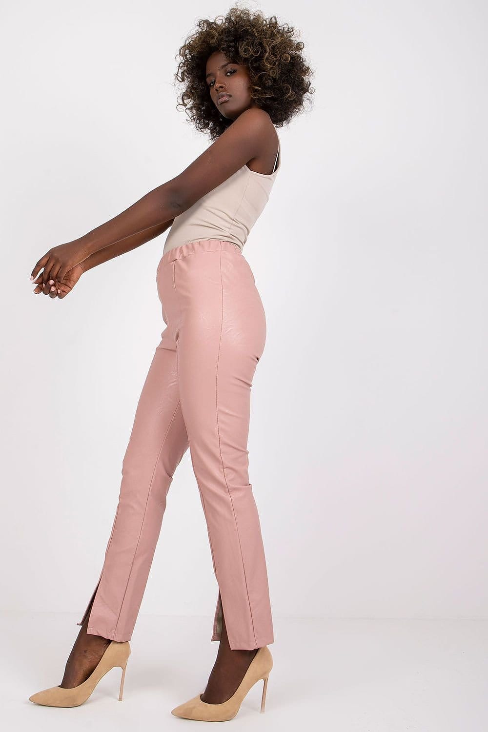 Teon Clothing EU Women's pants made of ecological leather