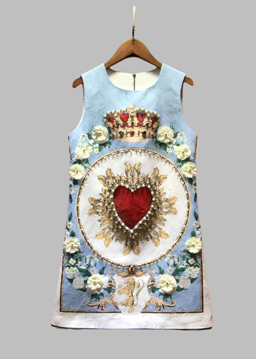 Heavy Beaded Luxury Vest Dress for Women