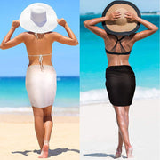 Teon Clothing Shop Women's Short Sarongs Swimwear Coverups Beach Bikini Wrap Sheer Short Skirt