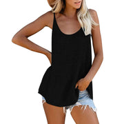 Teon Clothing Shop Black / S / United States Women's summer tank top. Casual monochrome