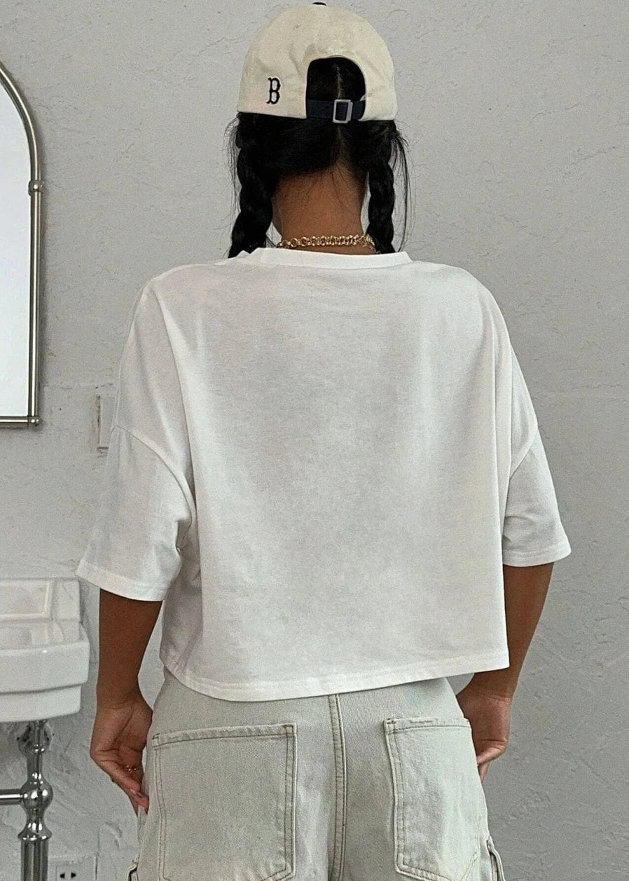 Teonclothingshop 100% Cotton Women Crop T-shirts