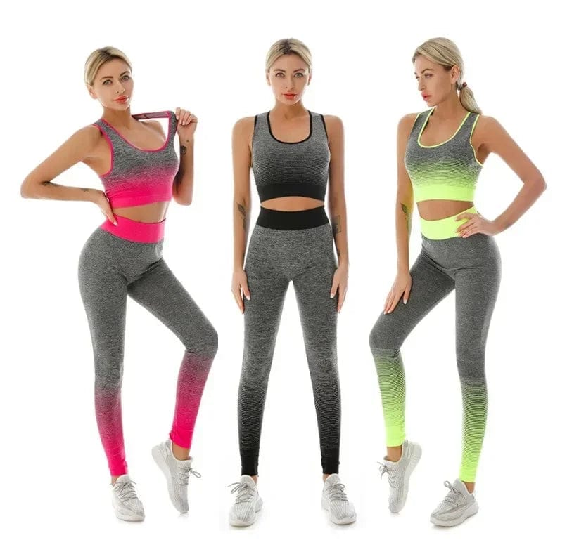 Teonclothingshop 2-piece set of women's fitness clothing