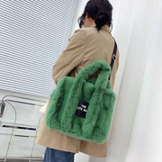 Teonclothingshop 2023 Designer Large Faux Fur Bag For Women Luxury Handbags