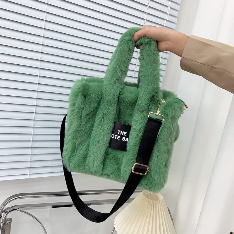 Teonclothingshop 2023 Designer Large Faux Fur Bag For Women Luxury Handbags