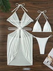 Teonclothingshop 2024 3-piece halter swimsuit.