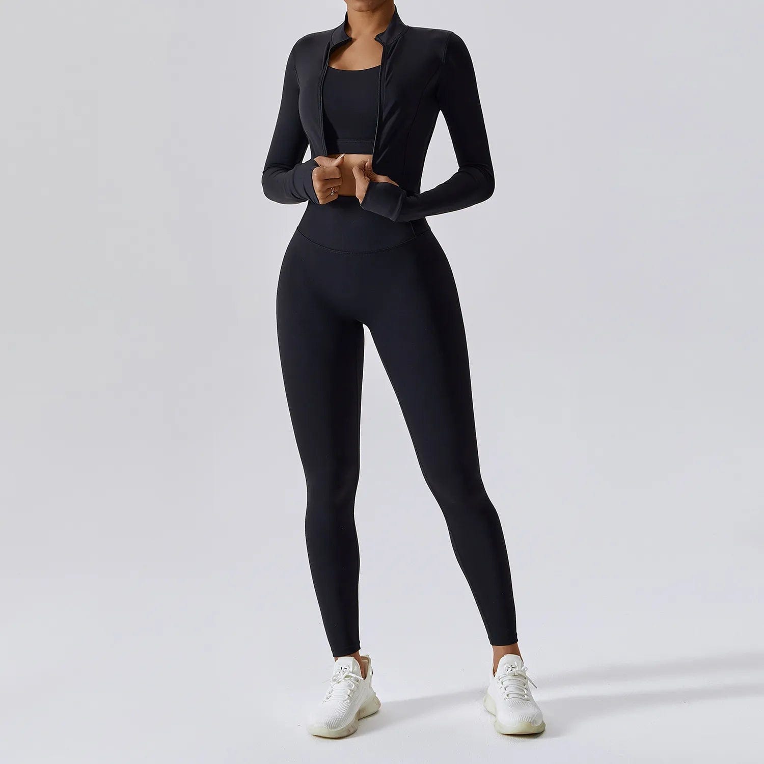 Teonclothingshop 3-piece women's tracksuit fitness set