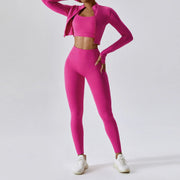 Teonclothingshop 3-piece women's tracksuit fitness set