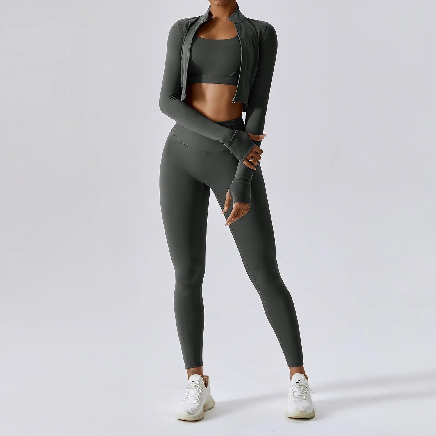 Teonclothingshop 3-piece women's tracksuit fitness set