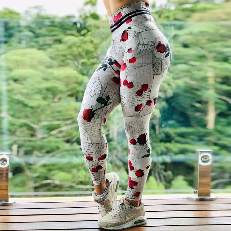 Teonclothingshop 3D Print Women's Pants Push Up Sports Leggings
