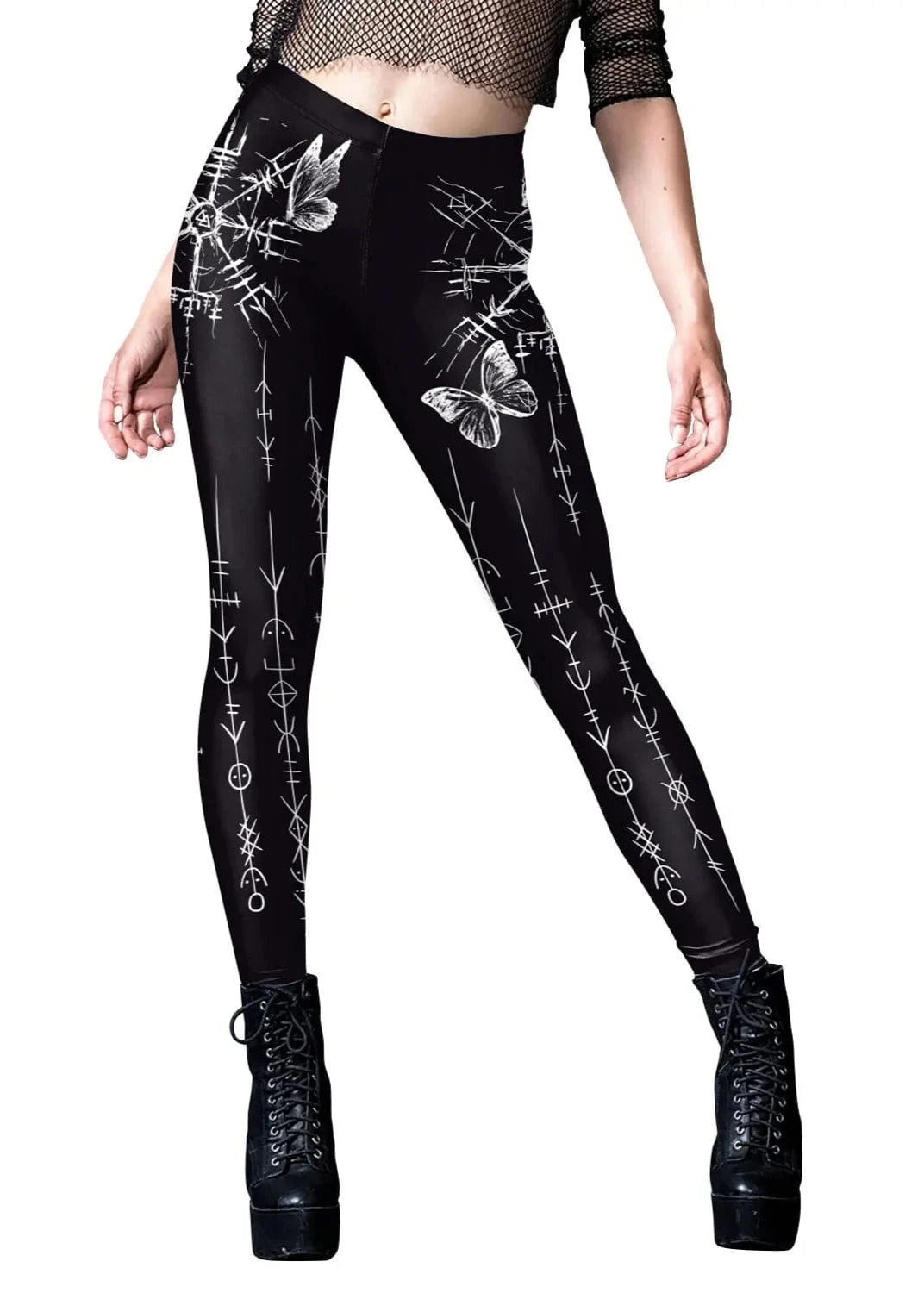 3D Scar Women Legging Goth Style