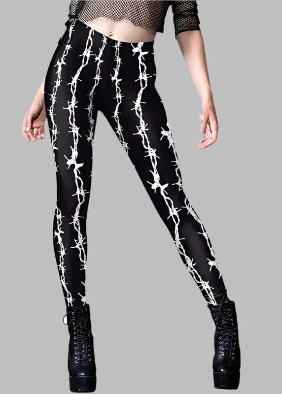 3D Scar Women Legging Goth Style