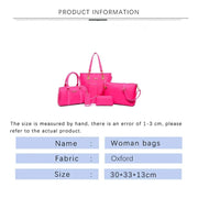 Teonclothingshop 6 sets of fashion women's Oxford bags