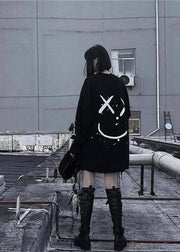 Teonclothingshop "Alt Emo Oversized Long Sleeve Tee: Perfect for E-Girl Style"