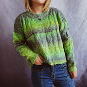 Teonclothingshop Autumn New Light Rainbow Gradient Knitted Sweater