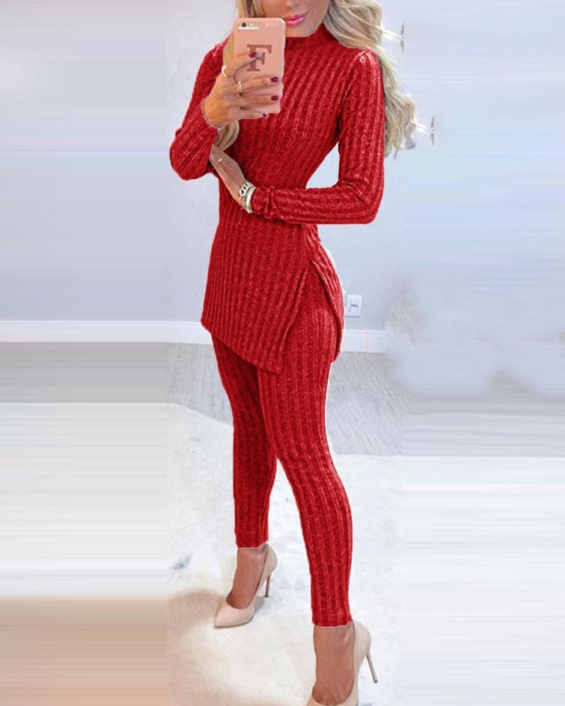 Teonclothingshop Autumn-Winter 2023 Knitted two-piece suits Women's fashion clothing