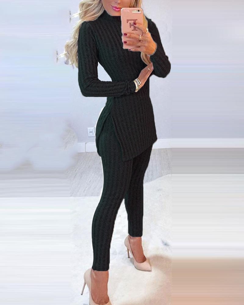 Teonclothingshop Autumn-Winter 2023 Knitted two-piece suits Women's fashion clothing