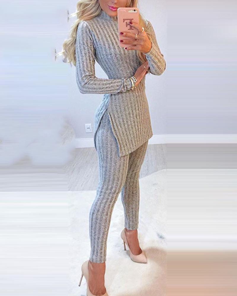 Teonclothingshop Autumn-Winter 2023 Knitted two-piece suits Women's fashion clothing