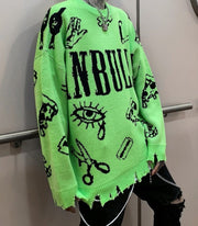 Teonclothingshop Autumn Winter Punk Punk Hip Hop Sweater