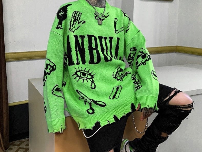 Teonclothingshop Autumn Winter Punk Punk Hip Hop Sweater