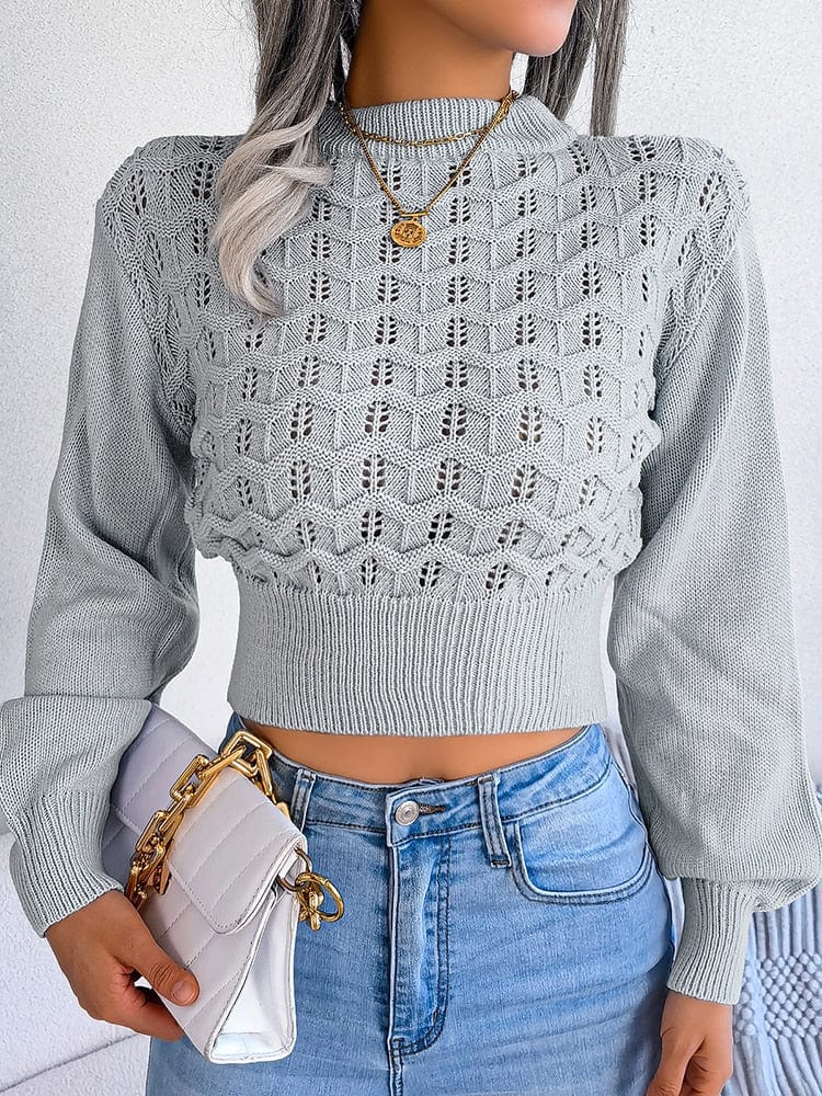 Teonclothingshop Autumn Winter Women's Pullover Fashion Knitted Long Sleeves