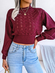 Teonclothingshop Autumn Winter Women's Pullover Fashion Knitted Long Sleeves