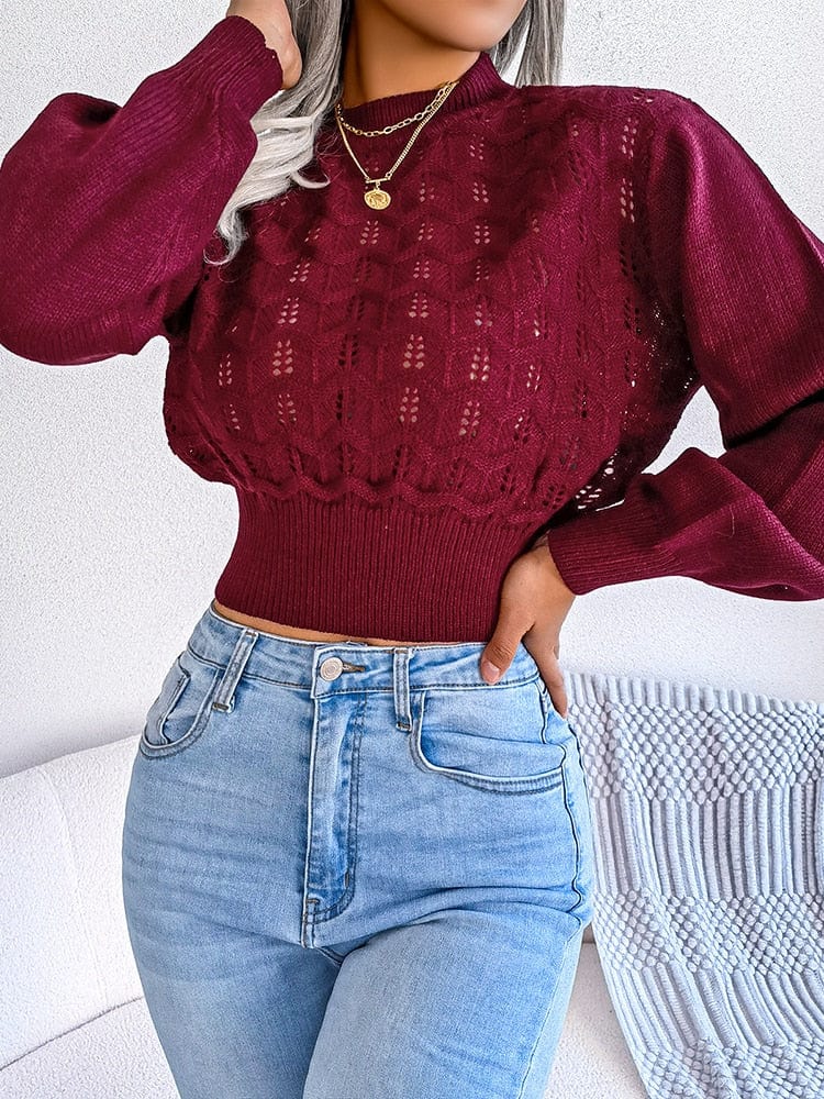 Teonclothingshop Autumn Winter Women's Pullover Fashion Knitted Long Sleeves