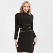 Teonclothingshop Black mini bandage dress