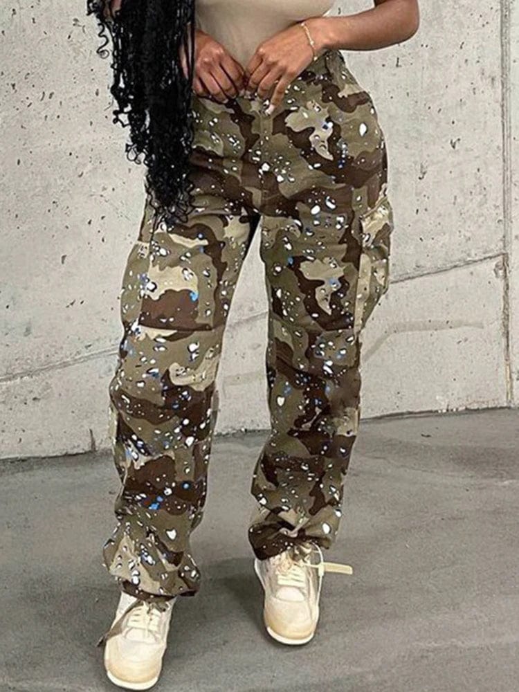 Teonclothingshop Camouflage Baggy Cargo Pants