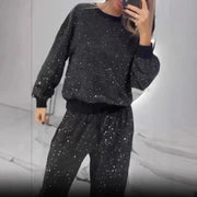 Teonclothingshop Casual Glitter Tracksuit for Women