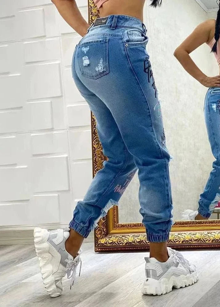 Chic Hip Hop  Ripped Jeans