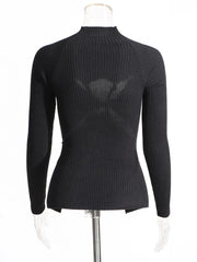 Teonclothingshop Chic Hollow Knit Sweater