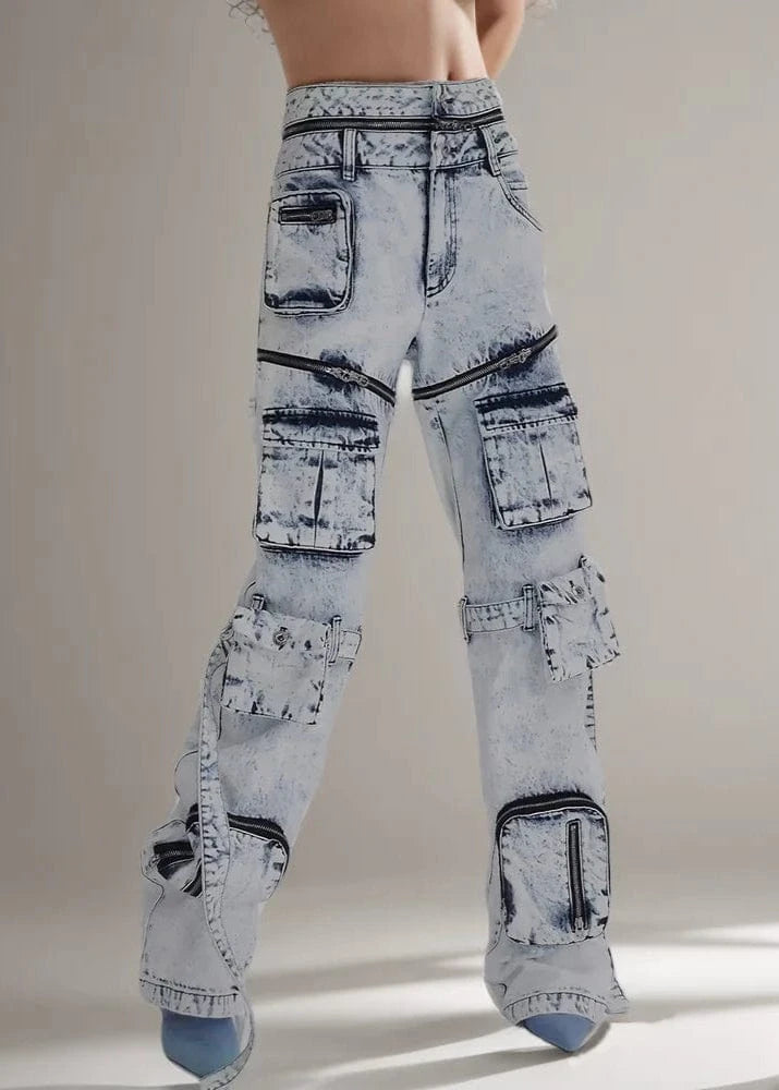 Chic Streetwear Cargo Jeans