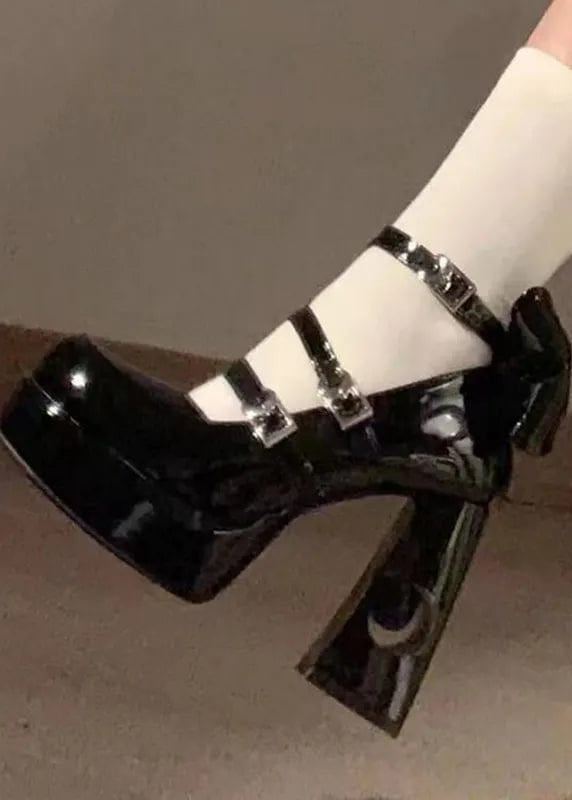 Teonclothingshop Chunky Platform High Heels Pumps Women