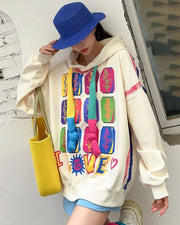 Teonclothingshop Colorful Loose Knit Sweater for Women