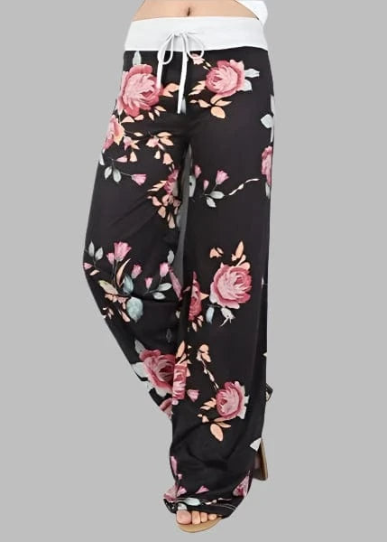 Comfortable Wide Leg Printed Pants