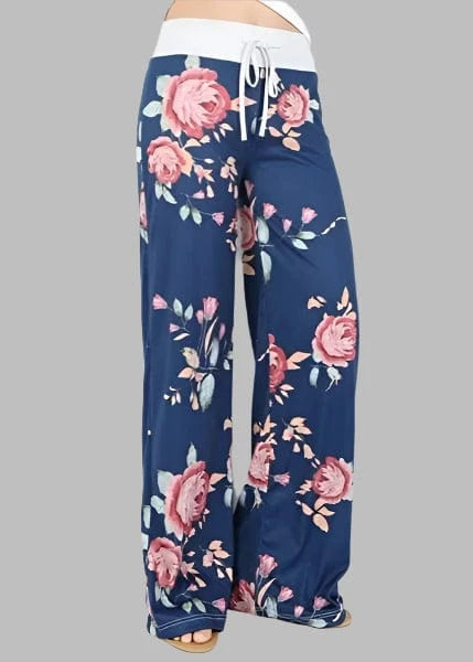 Comfortable Wide Leg Printed Pants