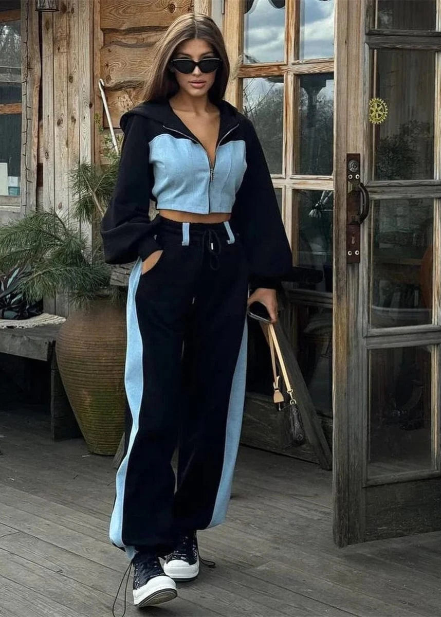 Comfy hoodie and jogger set for women