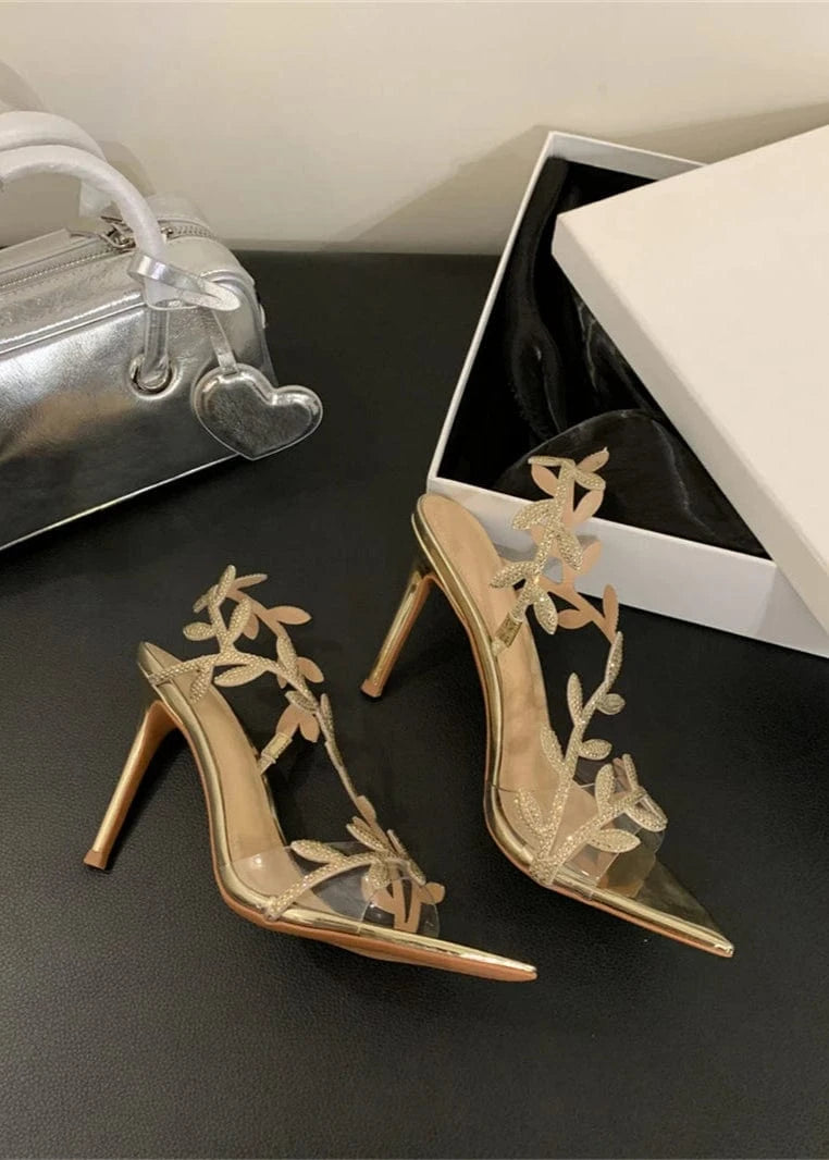 Teonclothingshop Crystal Rhinestone Sandals Women