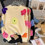 Teonclothingshop Cute fashion casual floral pullover