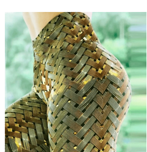 Teonclothingshop Golden / XXL Digital printed leggings